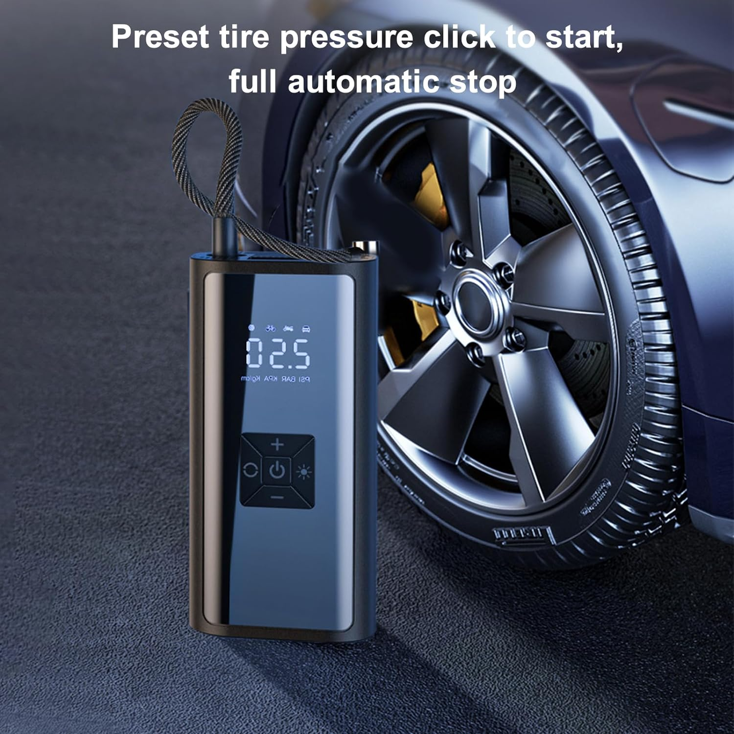 Compresseur de pneus de portable sans fil pour Voiture, Moto, vélo, Balle, Jouets pour Enfants 4