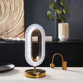 Lampe Dhanuom – Lampe tactile rechargeable avec 3 couleurs et 3 niveaux de luminosité